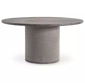 Rialto Brown 60" Round Outdoor Dining Table