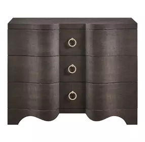 Realm Brown 3 Drawer Embossed Chest