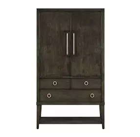 Realm Brown 2 Door Bar Cabinet with LED