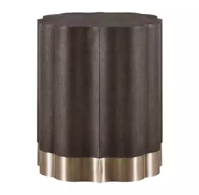 Realm Embossed and Dusty Bronze Freeform End Table