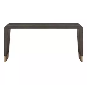 Realm Brown and Dusty Bronze Rectangular Embossed Console