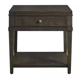 Realm Brown Rectangular End Table