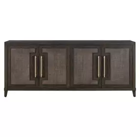 Realm Brown 4 Door Embossed Credenza