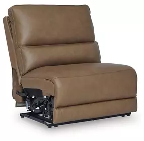 Silverbrooke Caramel Leather Power Armless Recliner