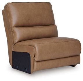 Spear Hill Caramel Leather Armless Chair