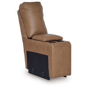 Spear Hill Caramel Leather Console with Storage