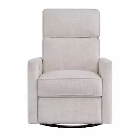 Mosaic Beige Swivel Glider Power Recliner with USB Charging