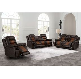 Nikko Brown Power Reclining Living Room Set Power Footrest