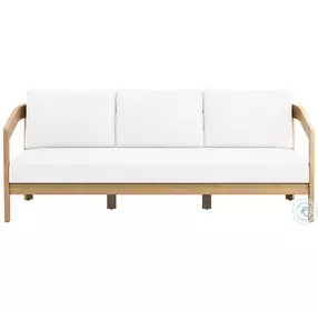 Wesley White Performance Fabric Outdoor Patio 79" Sofa