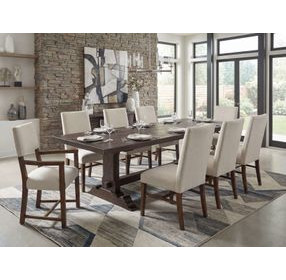 Harbor Drift Burnt Timber Dining Room Set