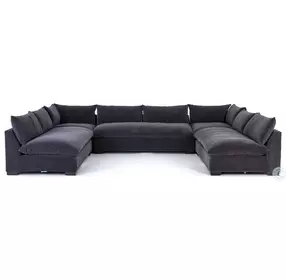 Grant Henry Charcoal 5 Piece Performance Fabric Sectional