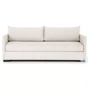 Wickham Alameda Snow And Espresso Performance Fabric 86" Queen Sofa Bed