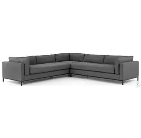 Grammercy Bennett Charcoal 3 Piece Sectional