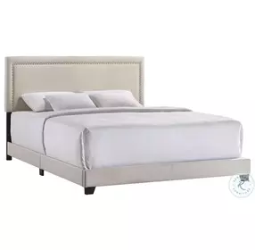 Zion Fog King Upholstered Panel Bed
