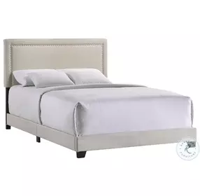 Zion Fog Queen Upholstered Panel Bed