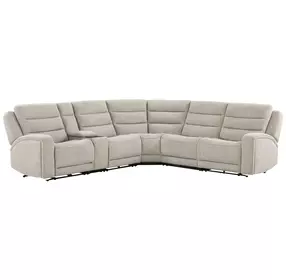 Felix Mari Fawn 6 Piece Modular Zero Gravity Power Reclining Sectional with USB Charging