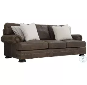 Foster Brown Leather Sofa