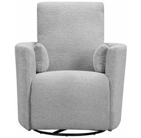 Trenton Vincent Fog Manual Swivel Glider Recliner with Pillows