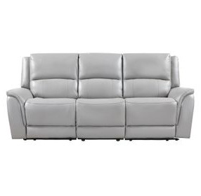 Alexandria Stone 91" Power Reclining Sofa