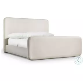 Antibes Beige King Upholstered Panel Bed