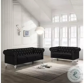 Emma Black Living Room Set