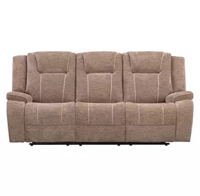 Bruno Plush Tobacco 90" Reclining Sofa