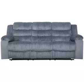 Willow Gray 86" Sofa with Dual Recliner