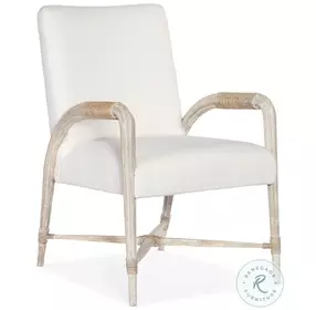 Serenity Whitewashed Oak Performance Fabric Arm Chair Set Of 2