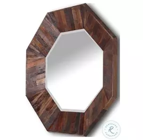 Crossings The Underground Reclaimed Rustic Brown Wall Mirror