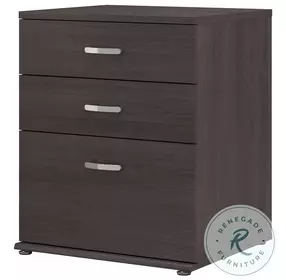 Universal Storm Gray Floor Storage Cabinet With Drawer