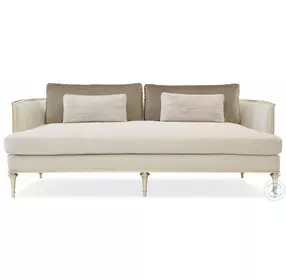 Quit Your Metal Ing Greys And Neutrals 85" Sofa