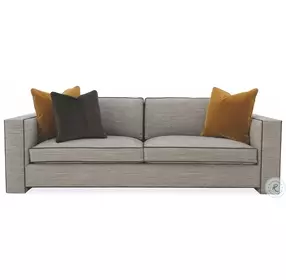 Welt Played Gray Menswear 92" Sofa