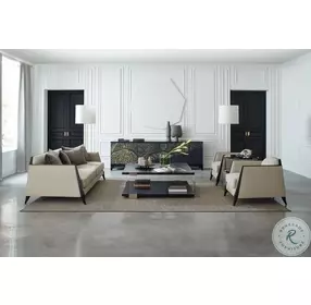 I'Ll Take The Corner Table Tuxedo Black And Whisper Of Gold Occasional Table Set