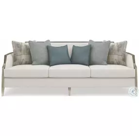 X Factor Herringbone Performance Fabric 91" Sofa