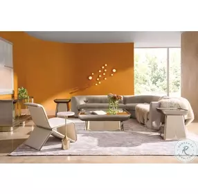 Zenith Charcoal Leaf And Whisper Of Gold Occasional Table Set