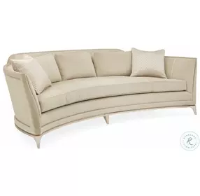 Bend The Rules Sumptuous Buff Curved Sofa