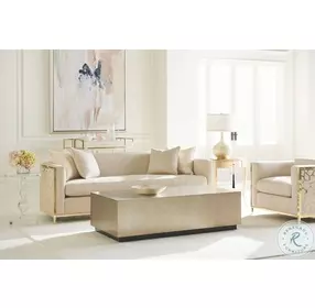 Cocktail Couture Taupe Silver Leaf Occasional Table Set