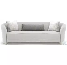 Ahead Of The Curve Matte Pearl Chenille Performance Fabric 94" Sofa