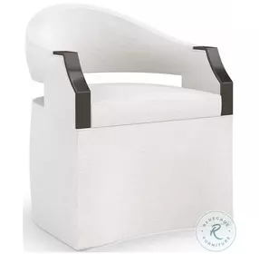 Dinner Roll White Performance Fabric Chair