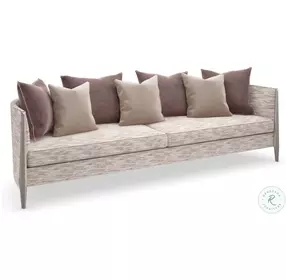 Piping Hot Beige 110" Sofa