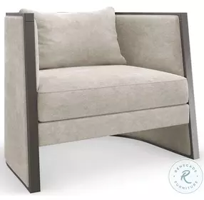 Cut Away Beige Accent Chair