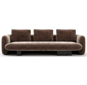 Overlap Dark Taupe 116" Sofa
