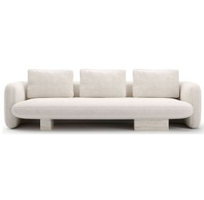 Overlap Ecru 116" Sofa
