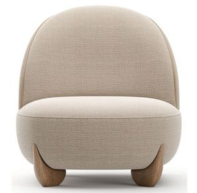 Seta Oatmeal Upholstered Accent Chair