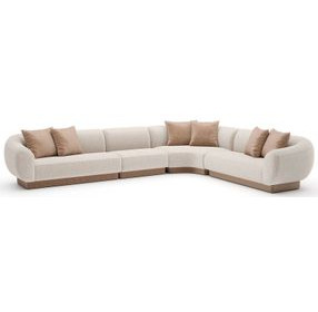 Seta Oatmeal 4 Piece Modular Sectional