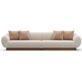 Seta Oatmeal 2 Piece Modular Sectional