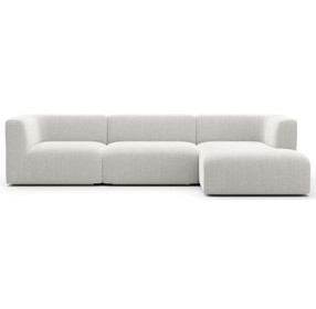 Rhythm Ivory 3 Piece Modular Sectional with RAF Chaise
