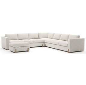 Counter Balance Birch 4 Piece Large Modular Sectional with Ottoman