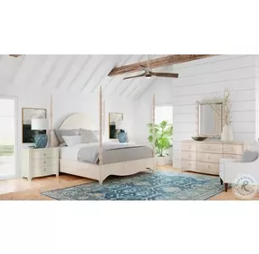 Breakwater Whitewashed Oak Poster Bedroom Set