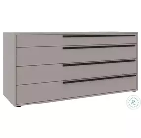 Carter Taupe Matte 4 Drawer Dresser